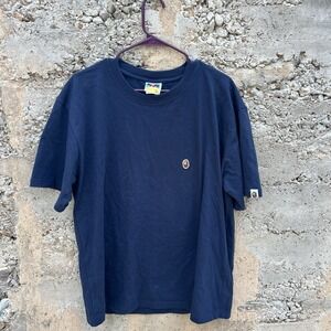 A BATHING APE VINTAGE EMBROIDERED LOGO 90s BAPE T SHIRT SIZE XL MEN